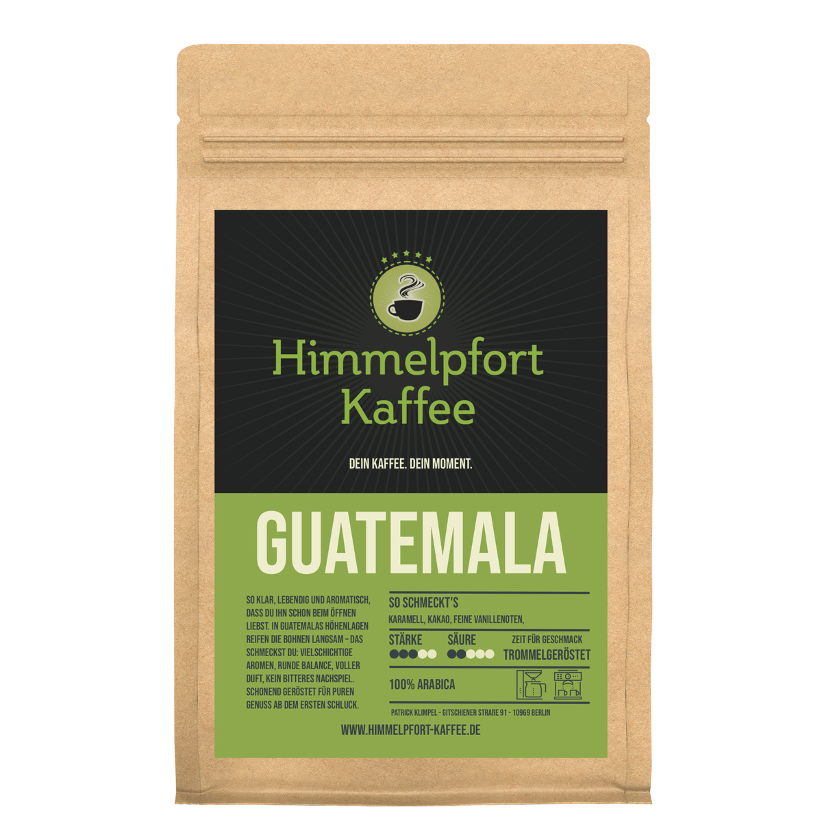 Guatemala Huehuetenango von Himmelpfort Kaffee – Kaffeeverpackung