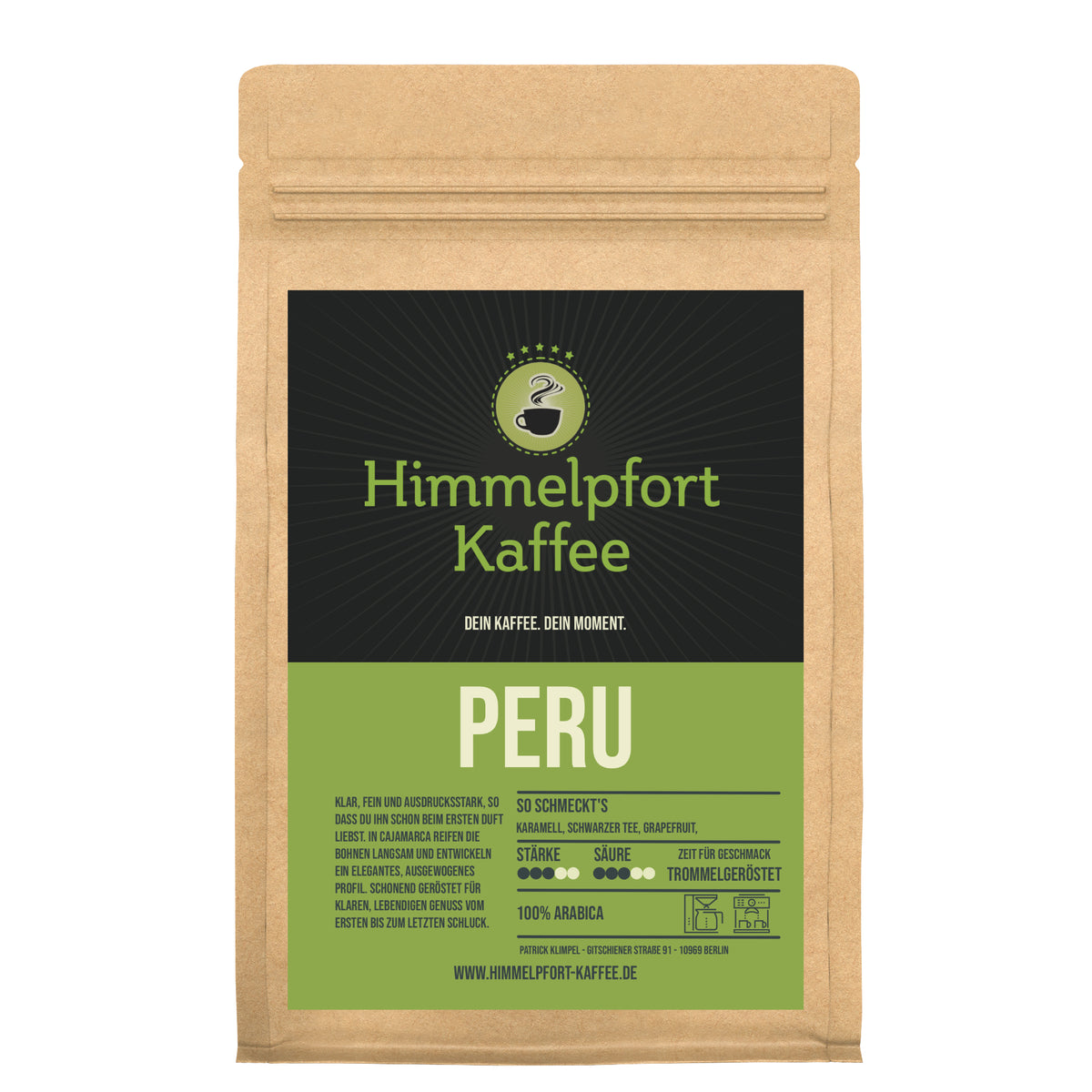 Peru Cajamarca von Himmelpfort Kaffee – Kaffeeverpackung