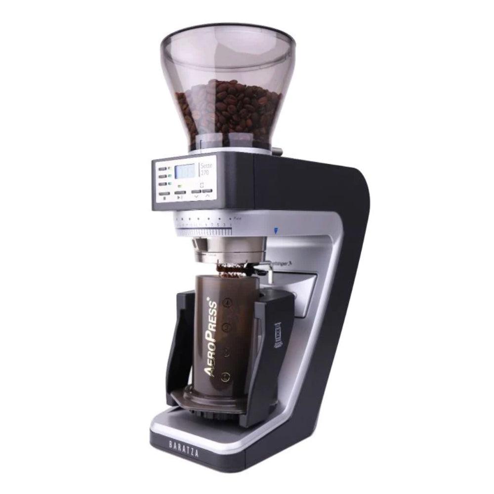 Baratza Sette AeroPress Halter – Anwendungsbeispiel an der Mühle mit AeroPress