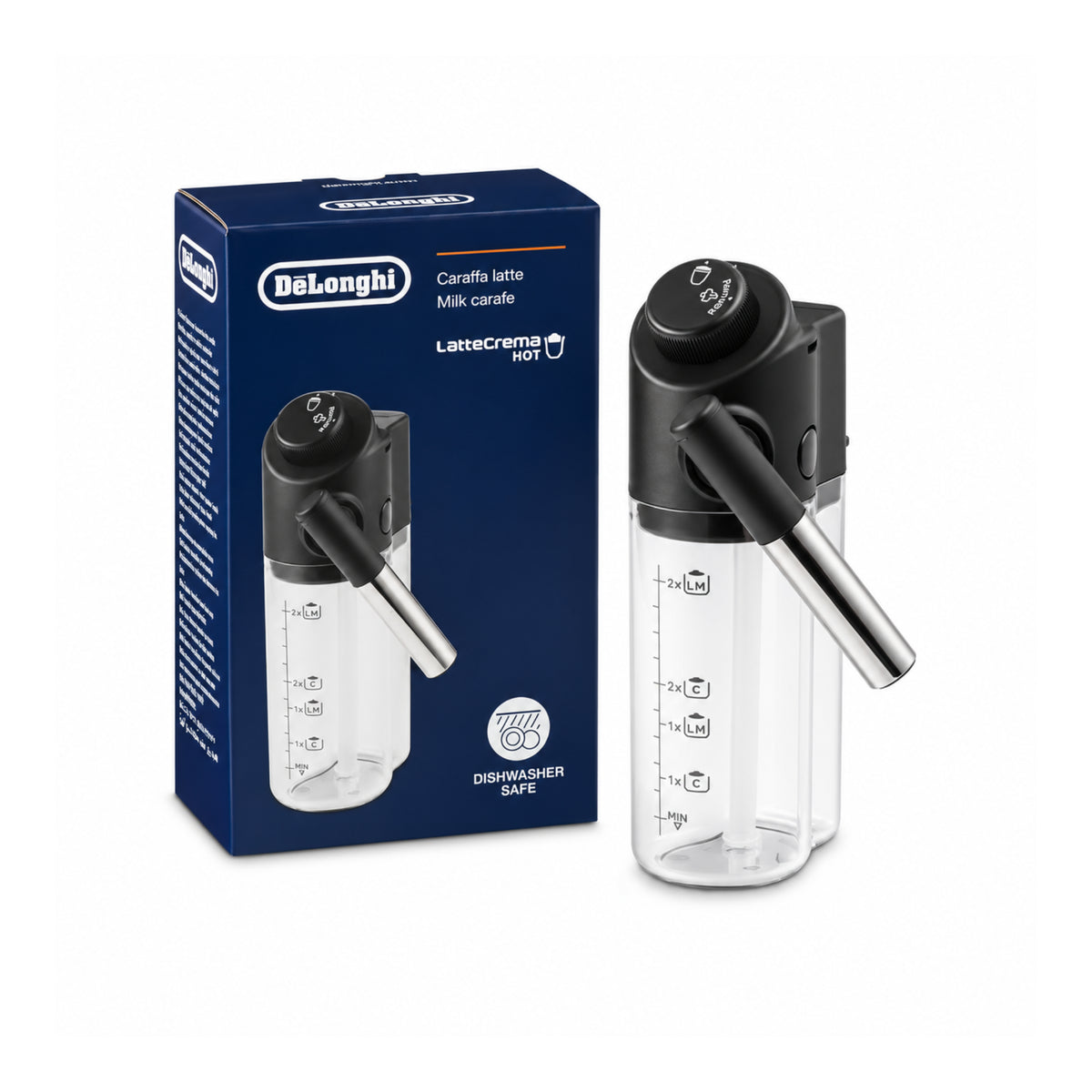 De’Longhi Milchkaraffe DLSC035 für Magnifica Evo und Start · neue Ausführung – AS00009731 – mit Originalverpackung