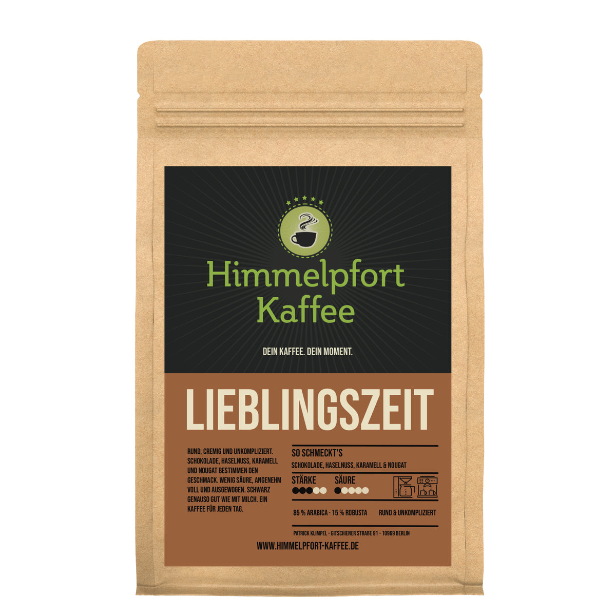 Lieblingszeit von Himmelpfort Kaffee – Kaffeeverpackung