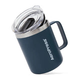 AeroPress Travel Coffee Mug – blauer Reisebecher mit Deckel
