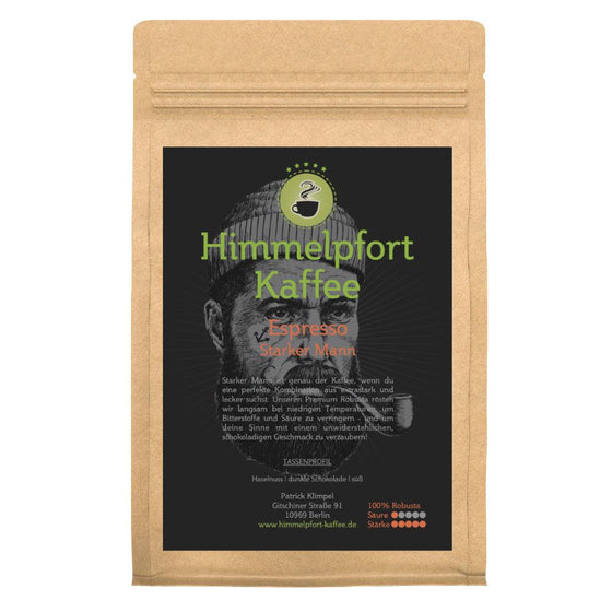 Espresso Starker Mann - 100% Robusta - starker Espresso