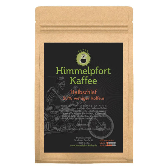 Halbschlaf - 50% weniger Koffein