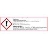 LELIT Reinigungspulver – abgebildeter Sicherheitshinweis mit Ausrufezeichen-Piktogramm