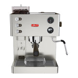 LELIT Kate PL82T Espressomaschine mit Mühle – Frontansicht mit Bohnenbehälter