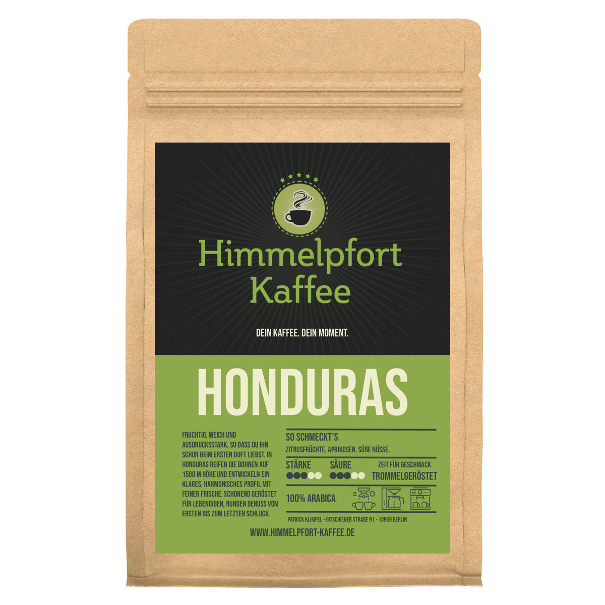 Honduras von Himmelpfort Kaffee – Kaffeeverpackung