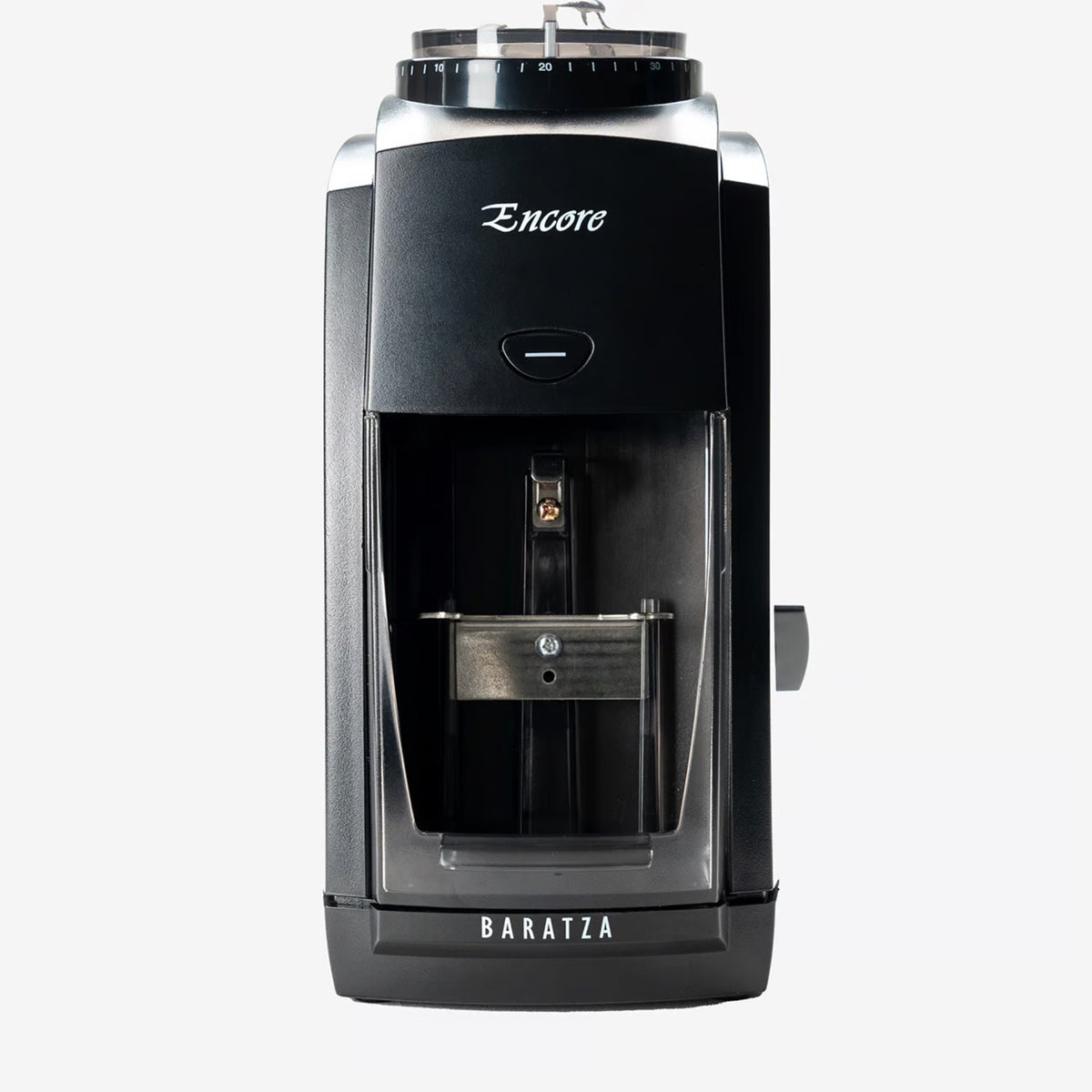 Baratza Siebträgerhalter – Einbauansicht an einer Encore-Mühle