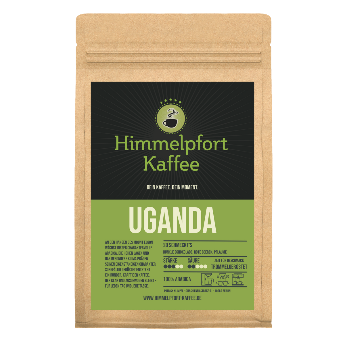 Uganda Bugisu von Himmelpfort Kaffee – Kaffeeverpackung