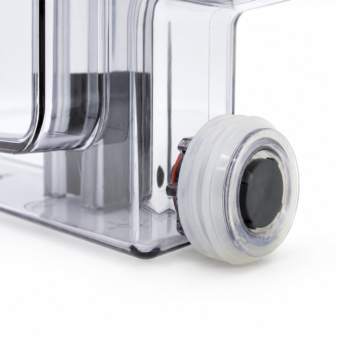 De’Longhi Wassertank AS13200251 für passende ESAM-Magnifica – Detailansicht des Auslassventils