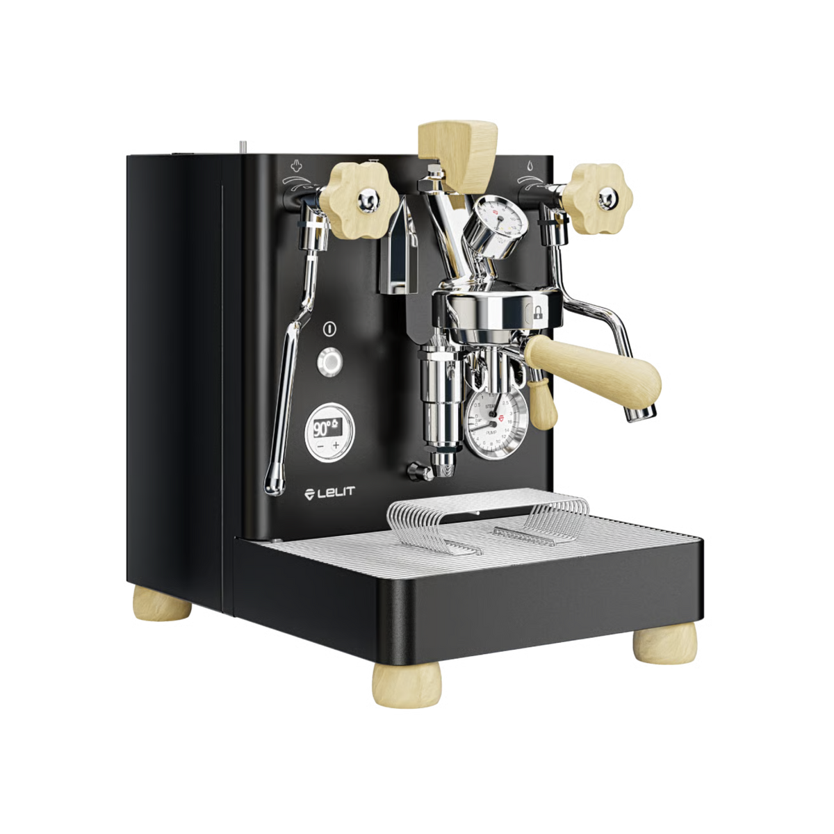 LELIT Bianca PL162T Dualboiler-Espressomaschine – schwarze Ausführung