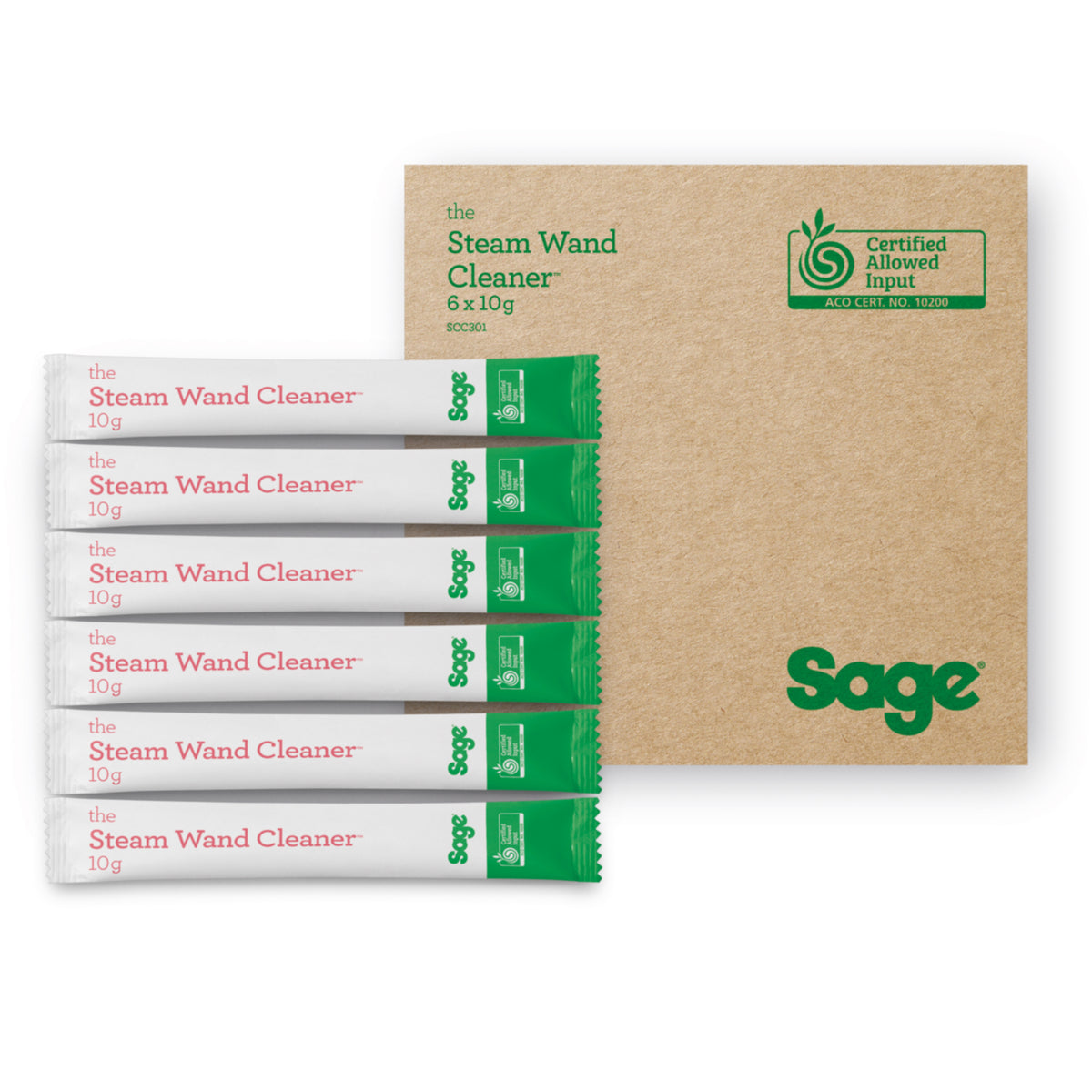 Sage Dampfstab-Reiniger – Packung mit 6 Beuteln zu je 10 g