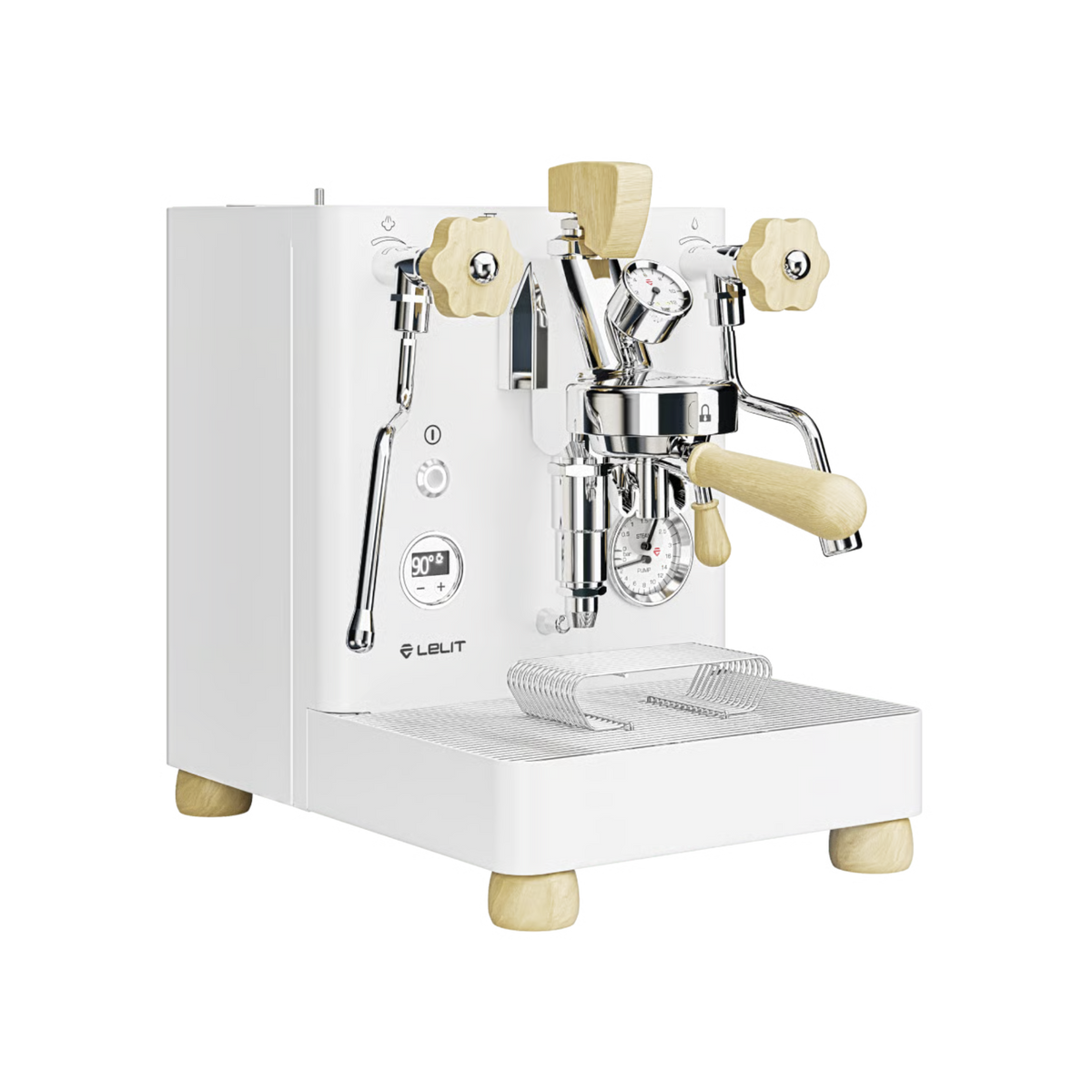 LELIT Bianca PL162T Dualboiler-Espressomaschine – weiße Ausführung